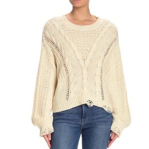 New Wildfox Waldorf Distressed Sweater Size L